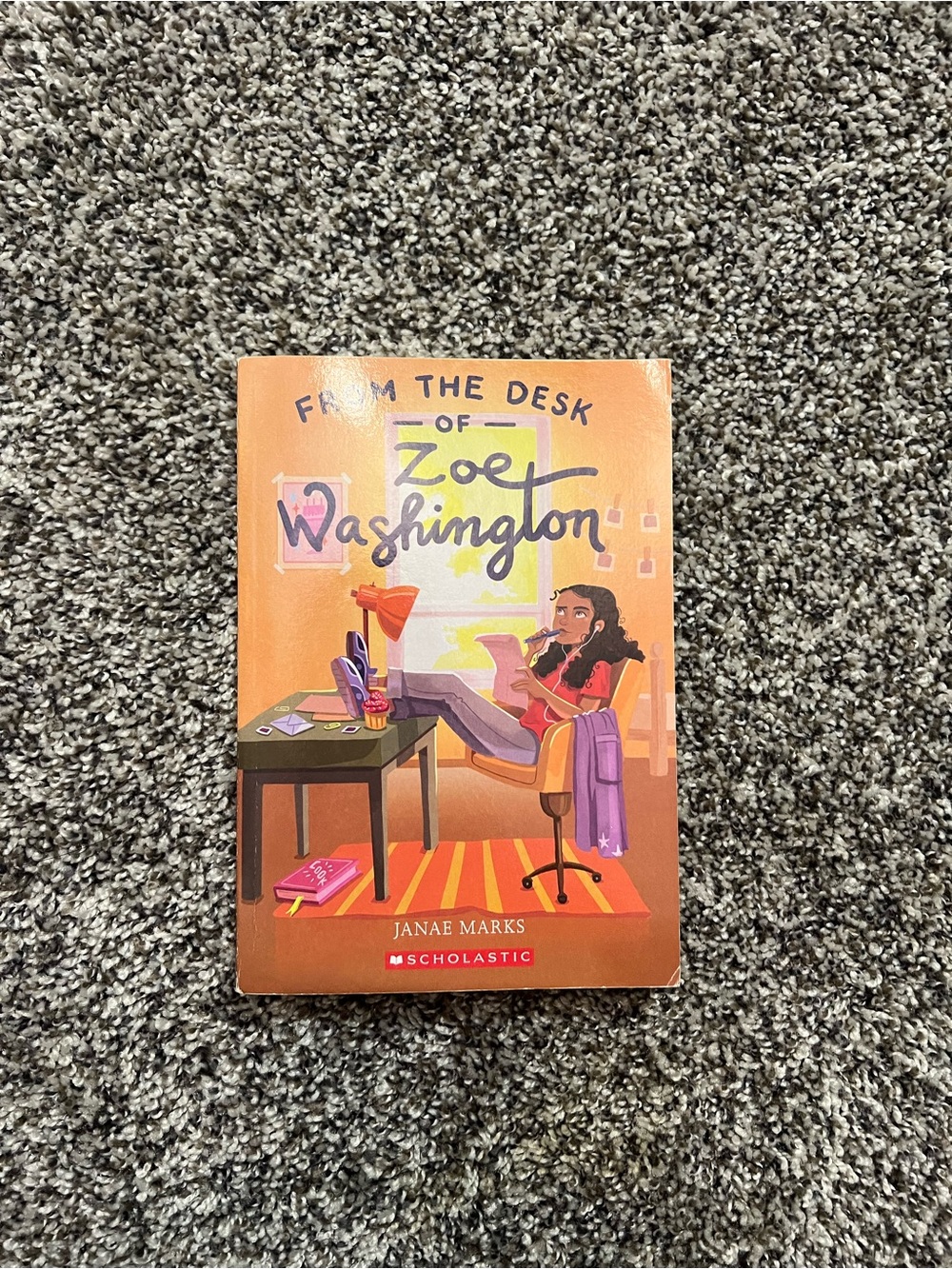 Scholastic Orange "From the Desk of Zoe Washington" Hardcover
